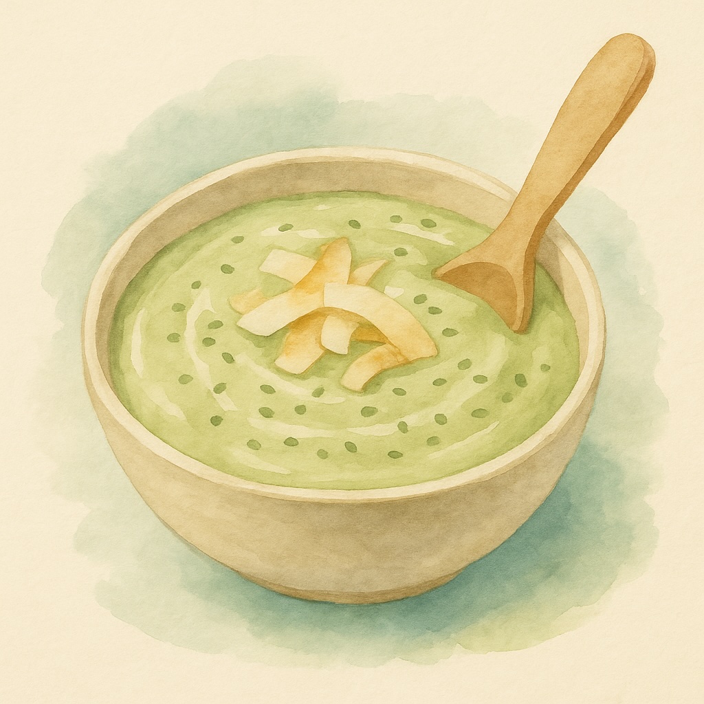 Matcha Coconut pudding