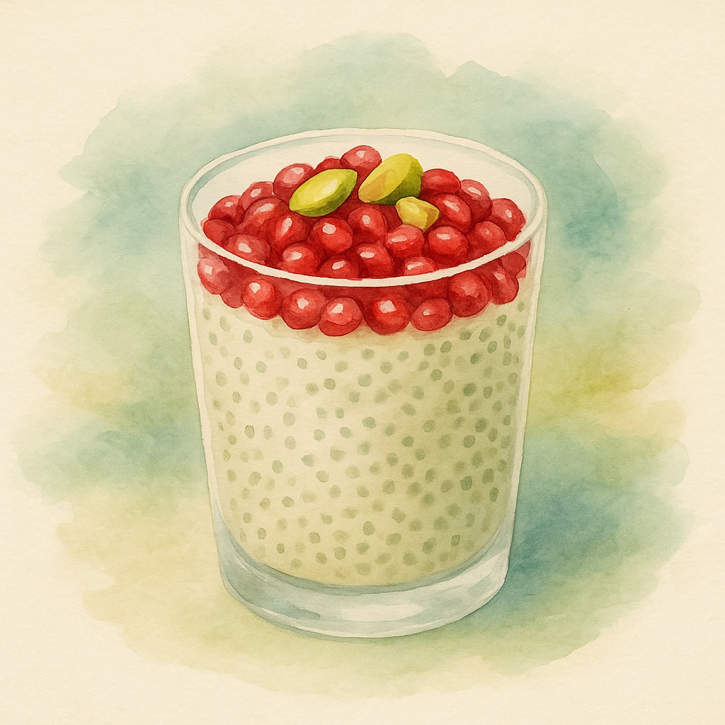 Pomegranate Chia Parfait