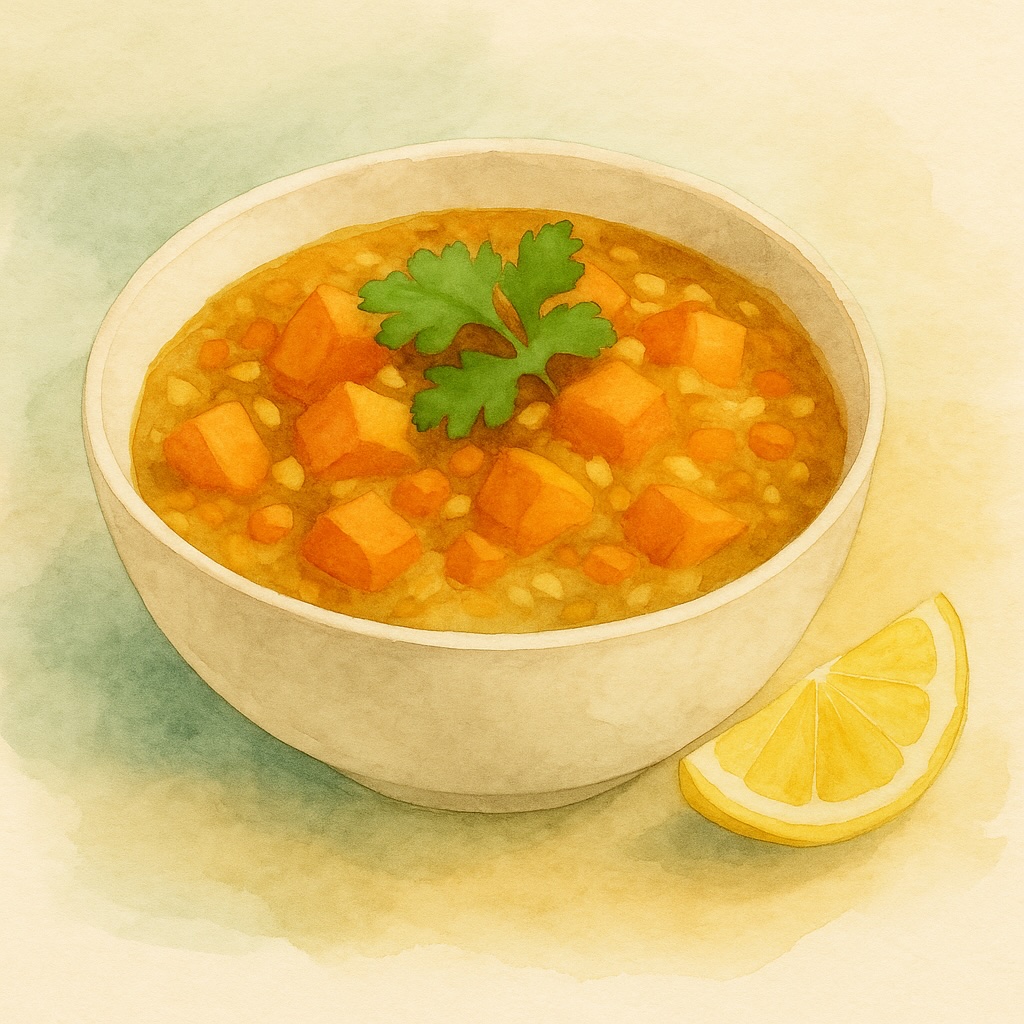 Sweet Potato & Red Lentil Stew